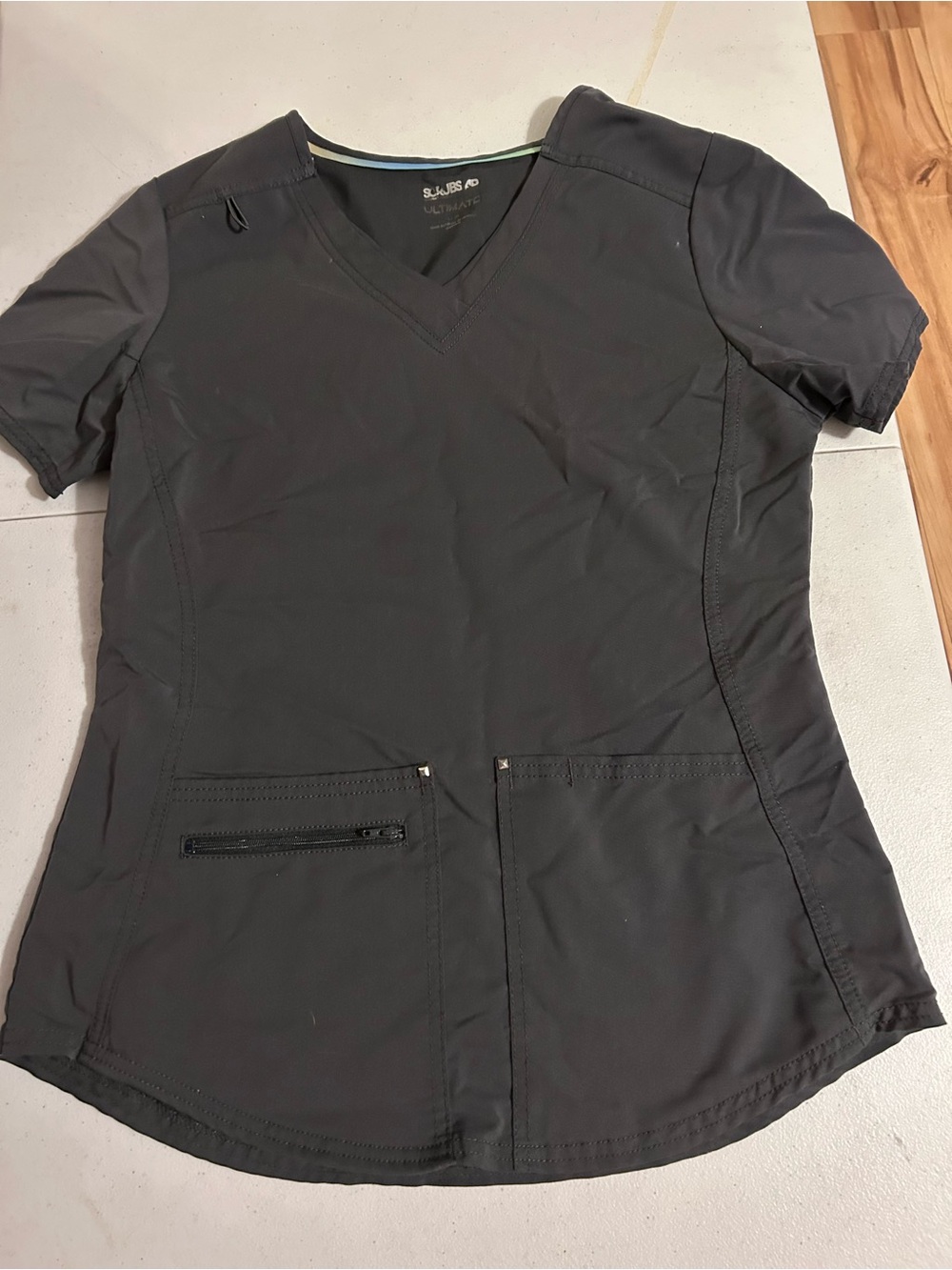 ScrubsStar Gray V-Neck Women's Scrub Top